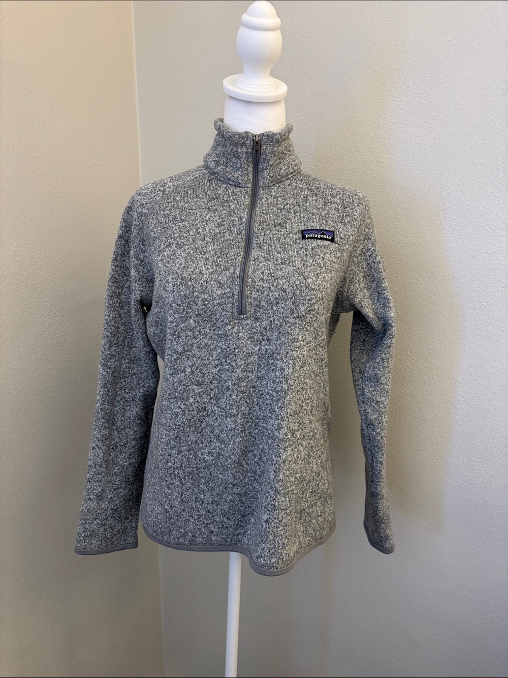 Patagonia Gray Sherpa Fleece Jacket with Zip